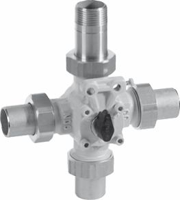 Honeywell Vierwege-Kompakt-Mischer ZRK20 / DN20, PN6, Grauguss