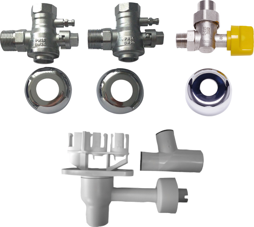 Buderus AS5-UP Anschluss-Set 5,Unterputz / GU-BS,Siphon, HU, für Single