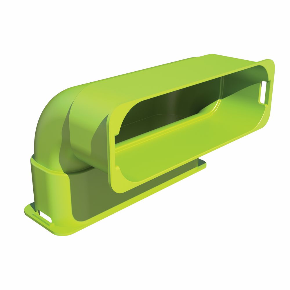 FKB140-1 Bogen 90° vertikal 3 Stk / für Flachkanal-Form FK140