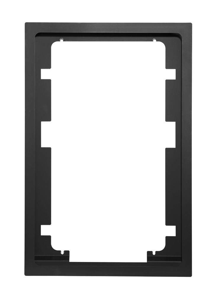 Buderus Blendrahmen 470x706 aus Stahl / schwarz lackiert