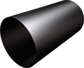 Schornsteinanschluss 80mm schwarz/Email
