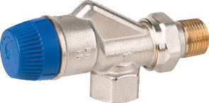 Honeywell Therm.-Ventil TRV 1/2" Axial / RG vernickelt, voreinstellbar Honeywell Therm.-Ventil TRV 1/2" Axial / RG vernickelt, voreinstellbar