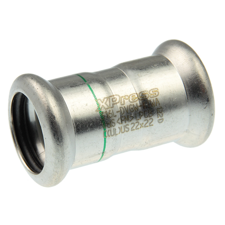 Pruduktbild: Logafix Edelstahl V4A Muffe / d108 I/I, M-Kontur