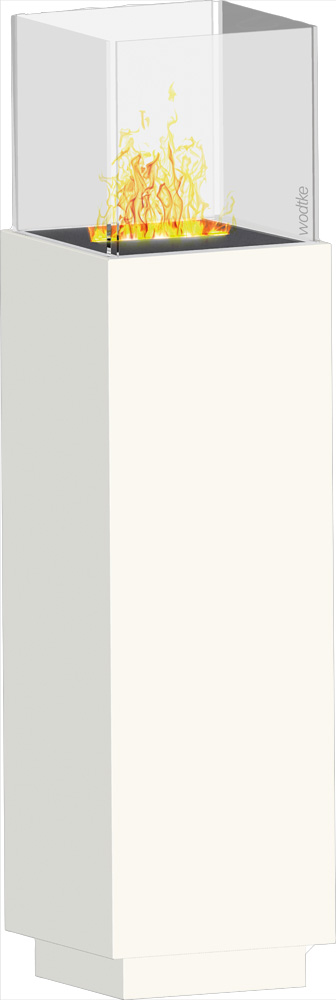 Feuersäule Tao white MDF