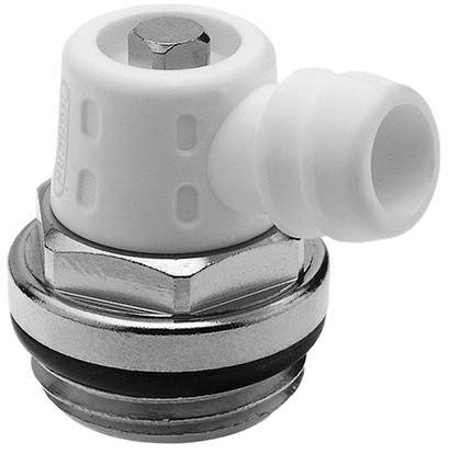 Rad.Entleerhahn 1/2" / Ms vern., m.drehbarem Wasseraustritt