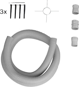 Buderus Set-Flexleitung d:60, 5m / 5m Flexrohr,Montagekreutz,4xAbstandshalt