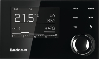 Buderus Logamatic RC310 schwarz DE,AT,LU / System-Bedieneinheit, mit Außenfühler T1