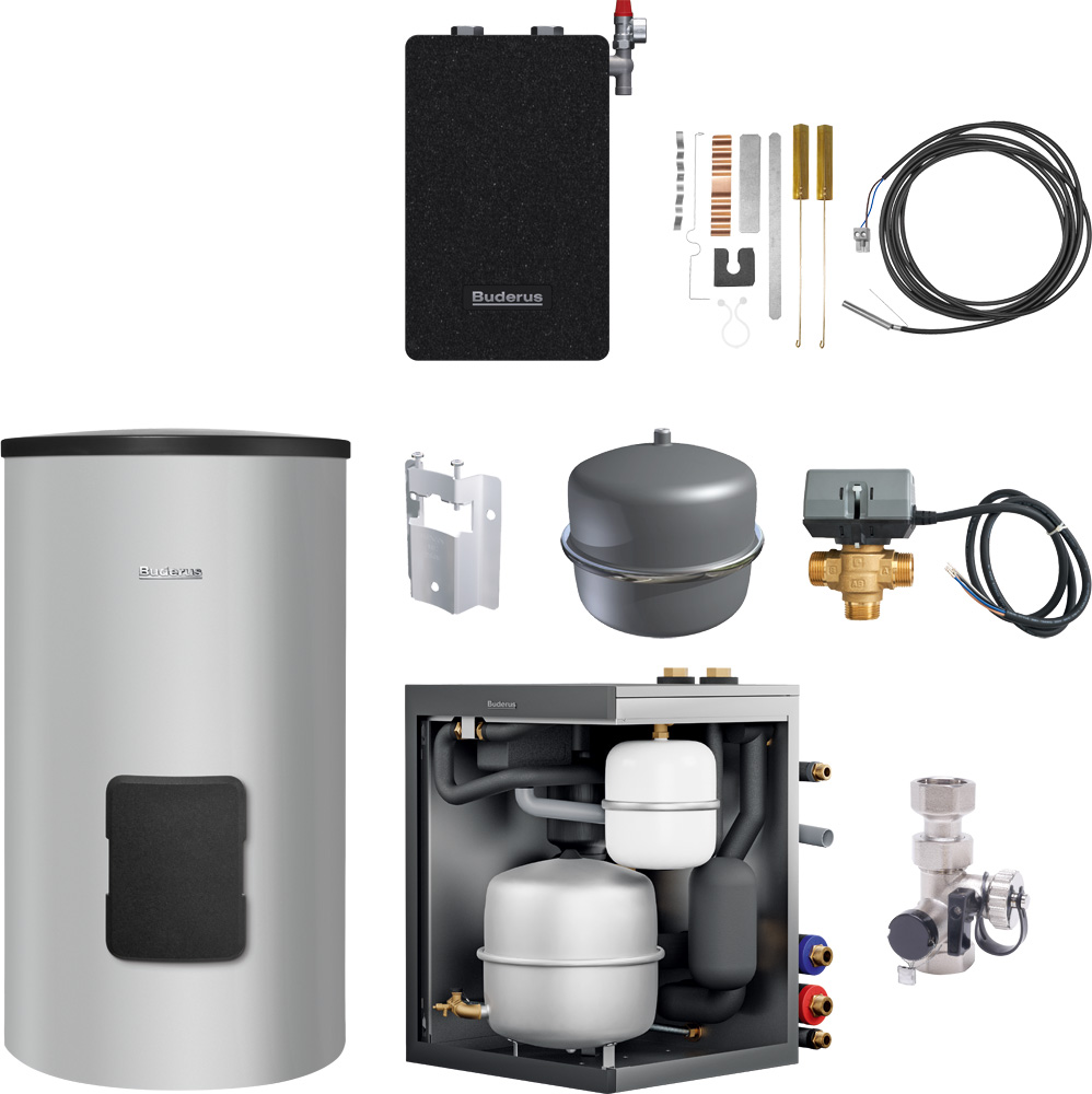 Buderus Logaplus M HB120 f GB182i.2 HYB / HB120,SH180,HW-Set HYC25,3-WV ,bis 25kW