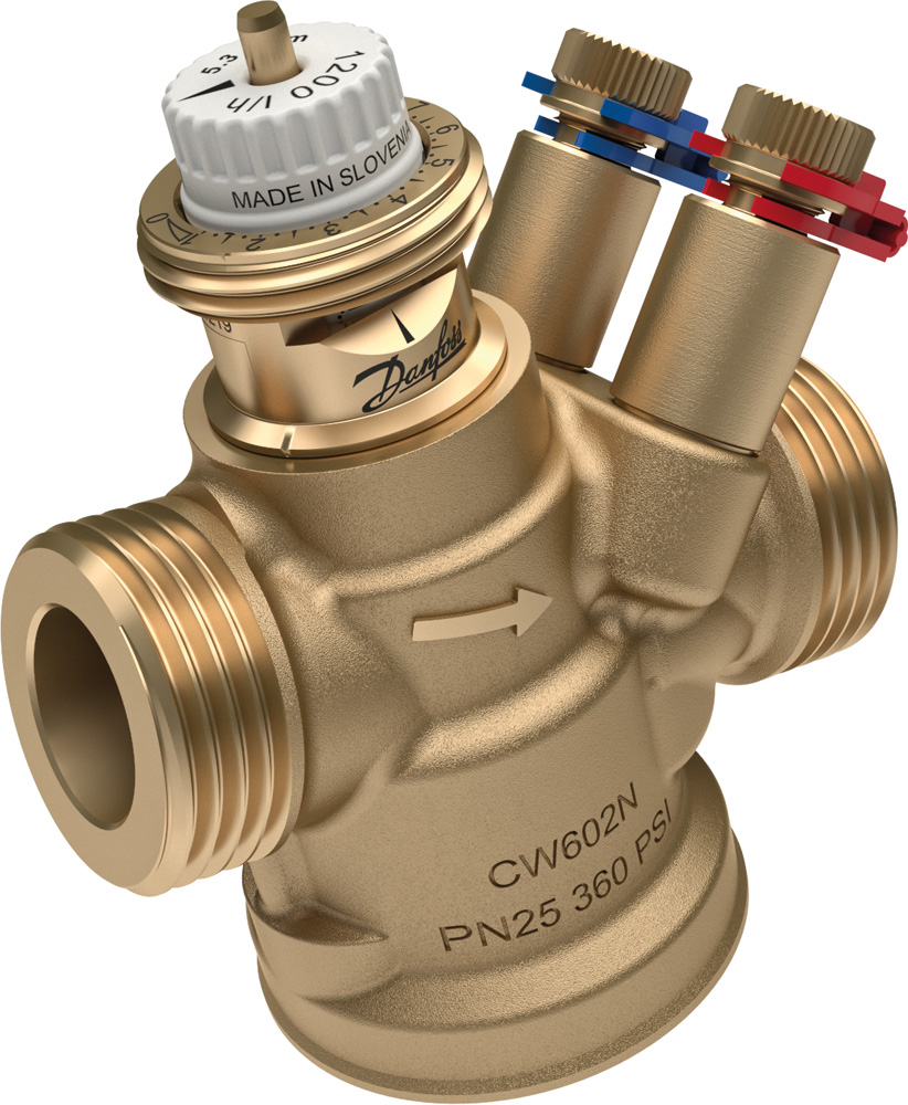 Danfoss druckunabh. Regelventil ABQM 4.0 / DN25, 220-2200 l/h, m. Mn. 1 1/4"AG