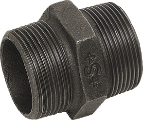 Doppelnippel TG, Nr.280 schw., AG 1