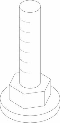 Pruduktbild: Stellfuß M10 X 68 / Stellfüße M10 X 68