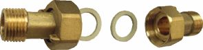 Wasserzähler-Verschraubung 1/2"x3/4", Ms