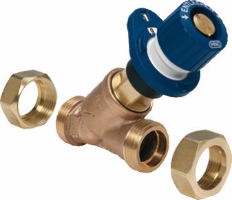 Honeywell Kombi-3-Plus Strangreguliervtl / 1 1/2" AG, blau, für den Rücklauf