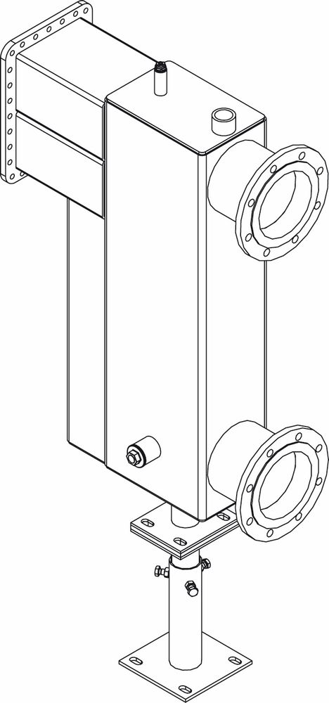 Weichengruppe Kaskade GB402 / Weiche DN150, PN6 mit Wärmeschutz