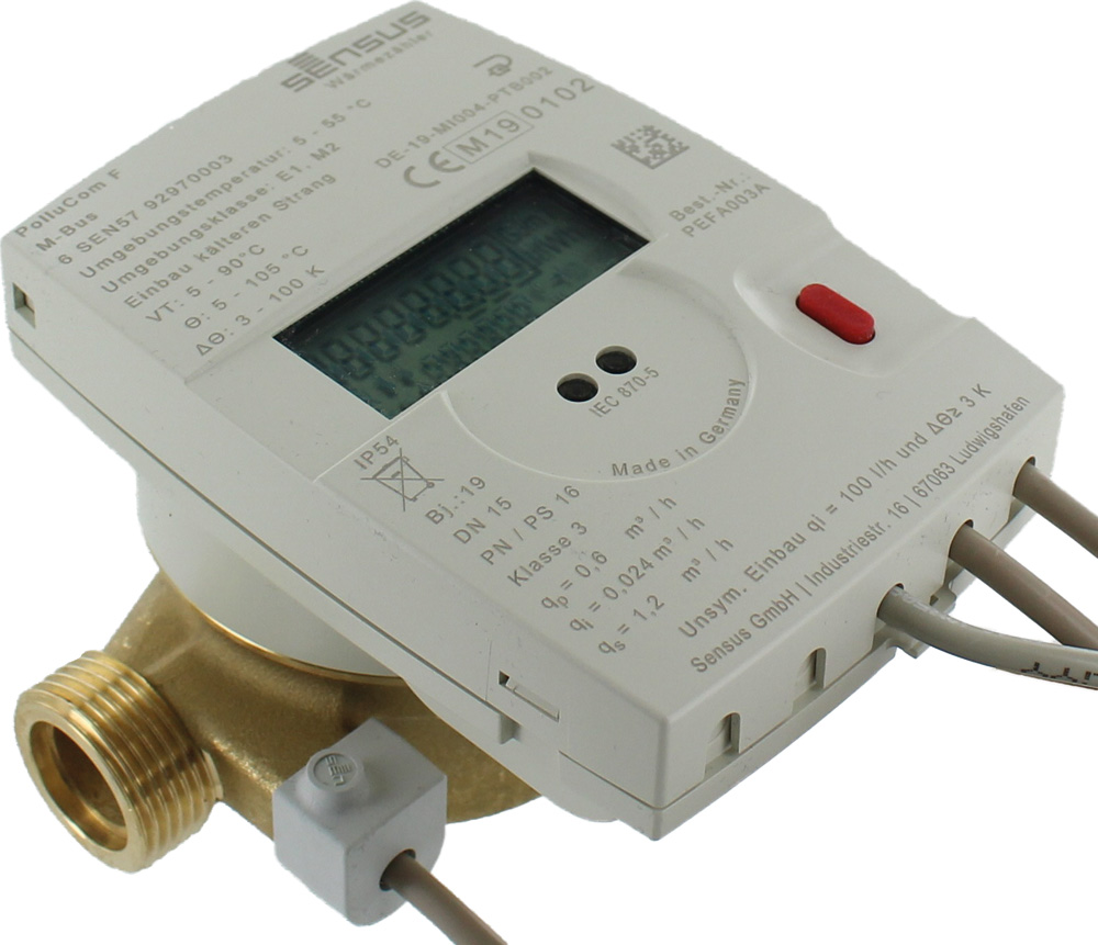 Sensus WMZ PolluCom F Qp 0,6 M-Bus / BL 110mm, G3/4" für R1/2" PEFA003A