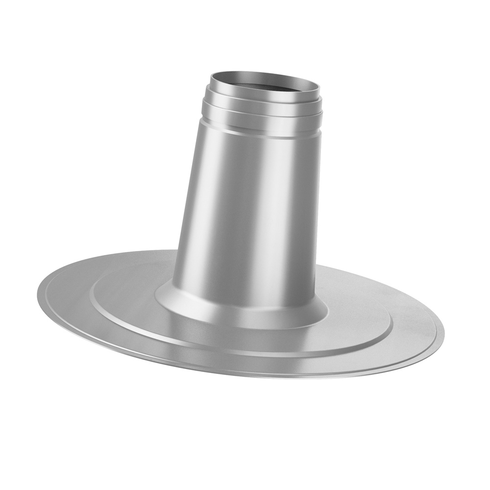 Flachdachflansch Ø166, 0°, 170mm