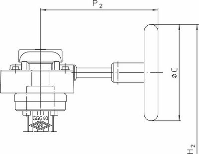 Absperrklappe ZESA DN250, PN6-16 GGG / Schneckenradgetr.,Scheibe Edelstahl,EPDM Absperrklappe ZESA DN250, PN6-16 GGG / Schneckenradgetr.,Scheibe Edelstahl,EPDM