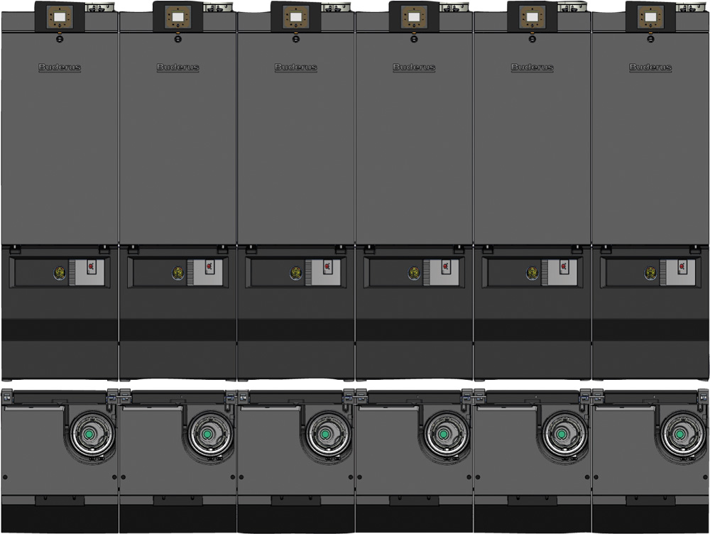 TL6 Kaskaden Set inklusive Isolierung / VL,RL, DN100, PN6, Gas DN80, PN16