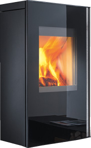 wodtke Kaminofen Casa Glas black 6 kW / wandhängend