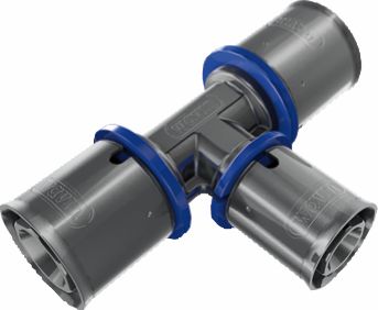 Wavin M1 T-Stück reduziert 75x32x75 / Metallfitting
