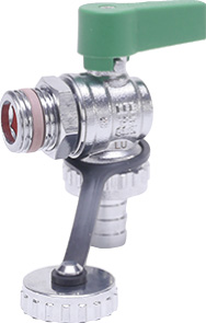 BEE KFE-Hahn 195-1/2"-E2 Eckform m Kappe / Ms, m. Messingtülle, TW-Zulassung BEE KFE-Hahn 195-1/2"-E2 Eckform m Kappe / Ms, m. Messingtülle, TW-Zulassung
