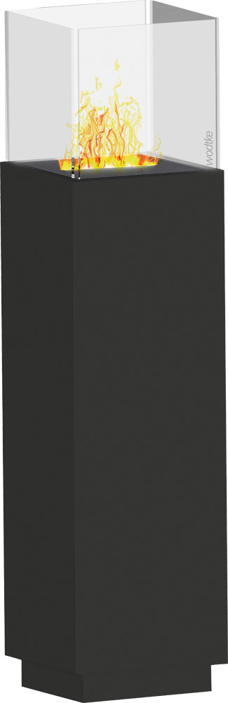 Feuersäule Tao black MDF