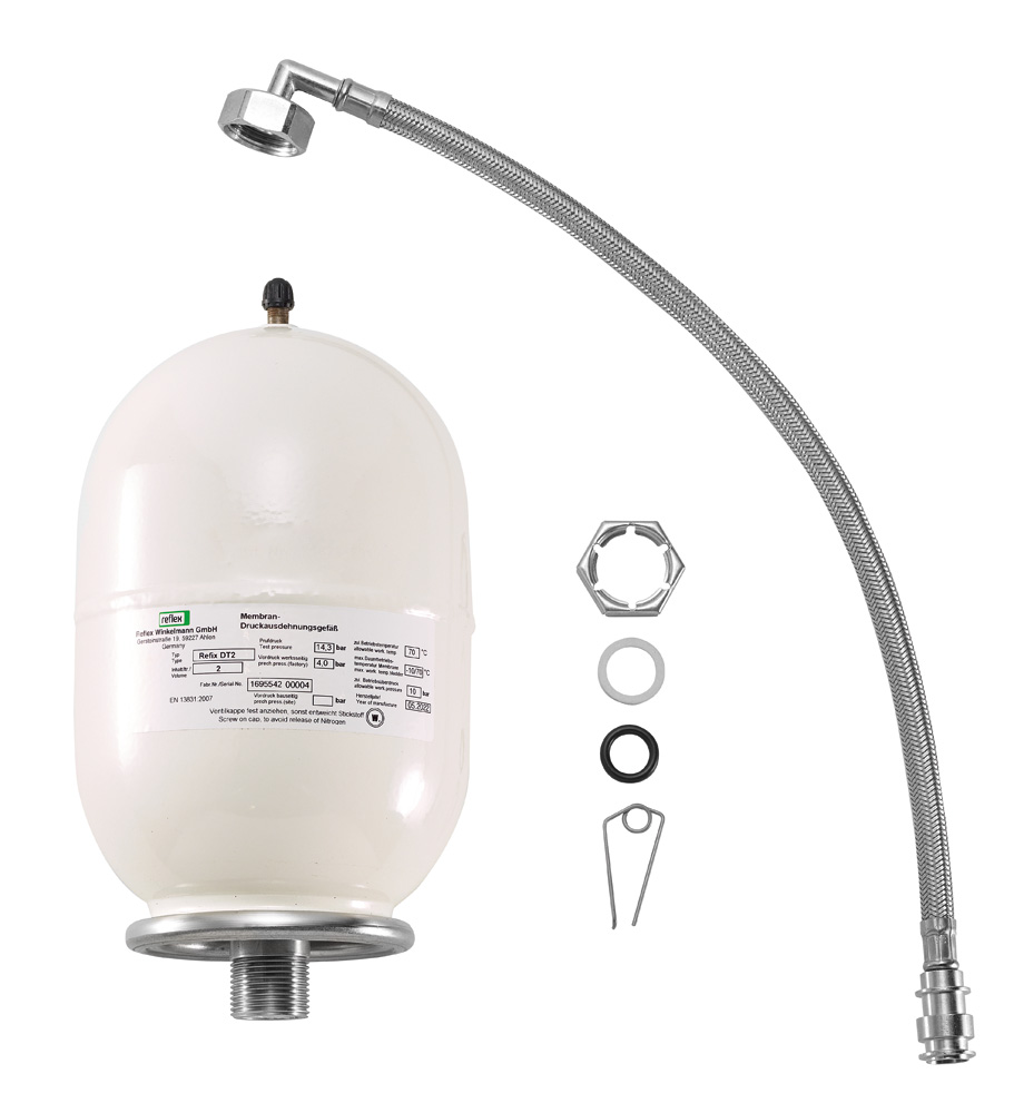 2 l Trinkwasser-Ausdehnungsgefäß, 4 bar / Für internen Einbau in GB172I.2-24 T50 H