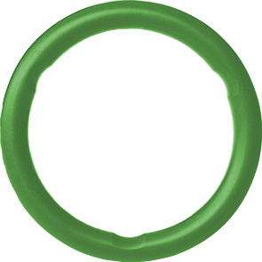 Edelstahl / C-Stahl O-Ring FPM LBP 54 / für V-Kontur, grün