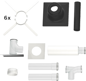 Buderus Grundbausatz GA, d:110 / für Wärmeerzeuger mit KAS nach oben