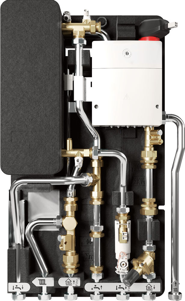 Buderus Logamax kompakt WS160.3-35 WP E / Wohnungsstation,Basismodul f.Kombi.m.DLE