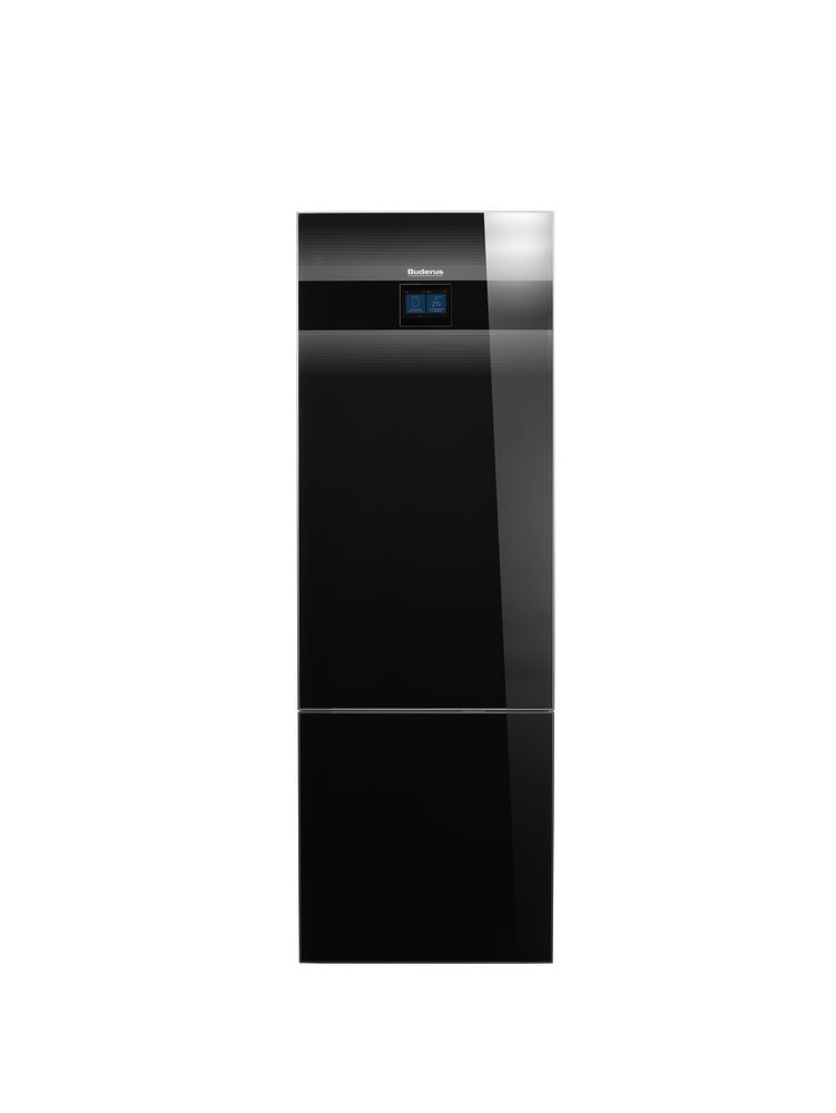 Buderus Logath. WSW196i.2-12 T180, MX400 / Modul. WP, 12kW B0/W35, Titanium, schwa.