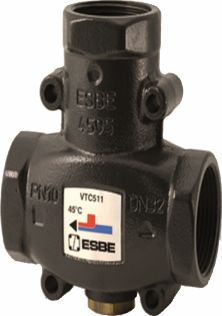 Thermoventil VTC511 zur Rücklaufanhebung / PN10, 1" IG, Sphäroguss, 50 C 51020100