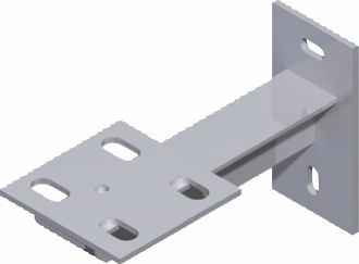 Sinus Wandkonsole schallged u galv verz / für Sinus Unterverteiler 120/80