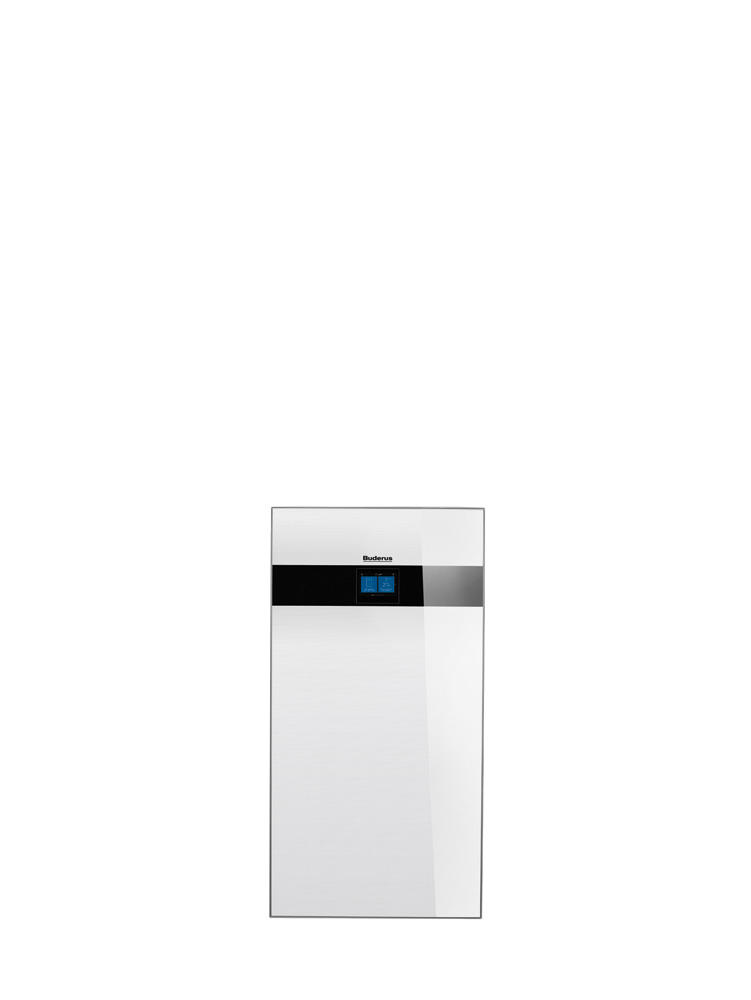 Buderus Logatherm WSW196i.2-12, MX400 / Modul. WP, 12kW B0/W35, Titanium, weiß
