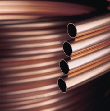 Cu-Rohr nahtl.in Ringen 10x1,0mm nach / EN 1057, m. Gütez. RAL