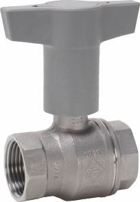 Pruduktbild: Bee Kugelhahn 835T-1/2" Edelstahl / IG/IG mit ISO-T-Griff mit DVGW