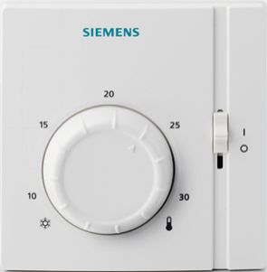 Siemens Raumthermostat RAA21 / m Sollwert-Knopf zum Heizen oder Kühlen Siemens Raumthermostat RAA21 / m Sollwert-Knopf zum Heizen oder Kühlen
