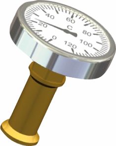 G.BEE Thermometersatz / 984THE-1 1/2" + 2"