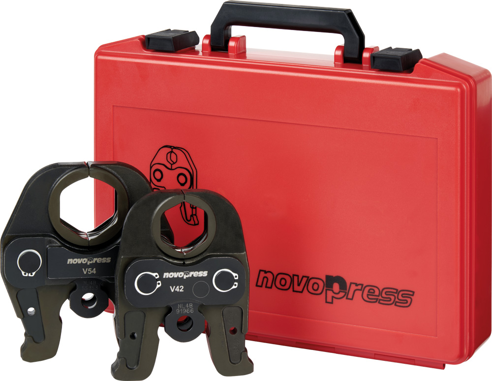 Novopress Press-Set Backen V42+54 mm / ür ECO/ACO 203, mit Koffer V Kontur Novopress Press-Set Backen V42+54 mm / ür ECO/ACO 203, mit Koffer V Kontur