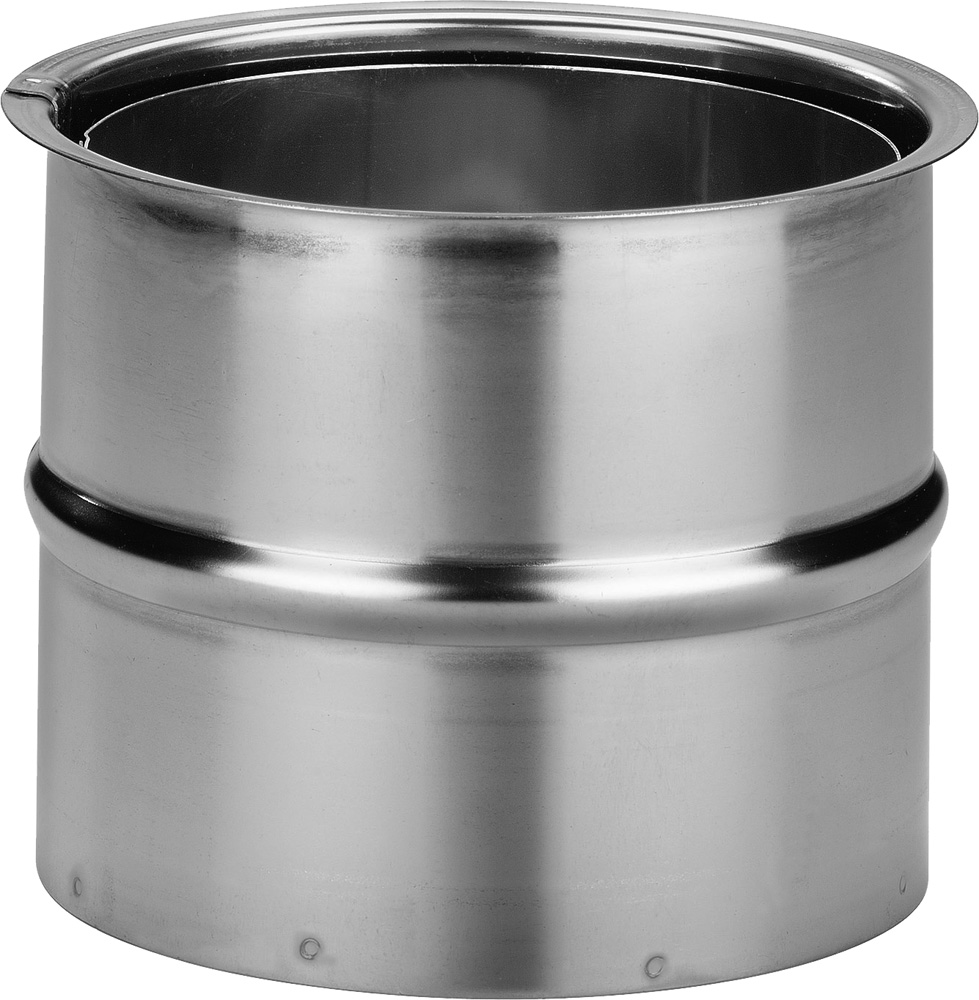 Abgasrohr-Wandfutter V4A, d110mm x 0,6mm / Werkstoff 1.4404, doppelt Abgasrohr-Wandfutter V4A, d110mm x 0,6mm / Werkstoff 1.4404, doppelt
