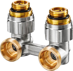 OV ZB Absperrwinkelverschraubung / 1/2" AGx3/4" AG OV ZB Absperrwinkelverschraubung / 1/2" AGx3/4" AG