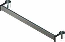 Handtuchhalter Röra, Halter verchr. / Rohr 1000 mm lang, RAL 9016, kürzbar