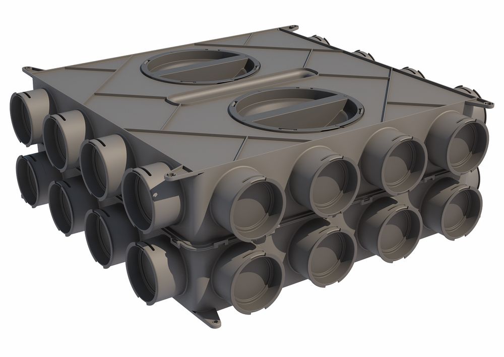 VK160 Luftverteilkasten / für Rund- u. Flachkanalsystem