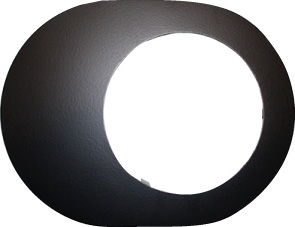 Rosette DS01 DN130 schwarz