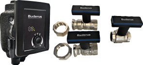 Logafix PKH-Set 1 1/4" VL/RL, m. Pumpe / best. aus 1 PKH-Set, 1 KH, Heizungspumpe