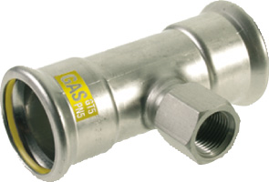 Lfix EdSt Gas T-Stück IG i/i/i 54xRp2x54 / f. M-Presskontur