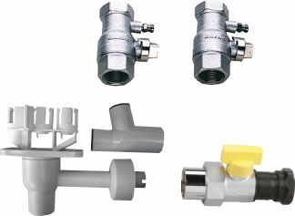 Buderus AS5-AP Anschluss-Set 5, Aufputz / GA-BS,Siphon, HA, für Single