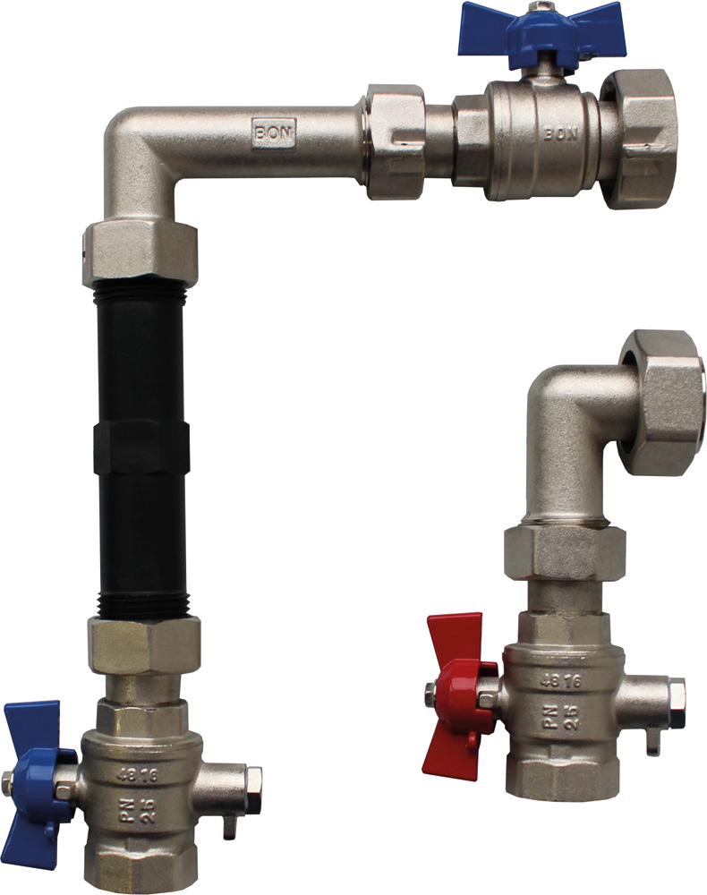 Schütz WMZ-Einbauset senkrecht 5006580 / vernickelt, 1