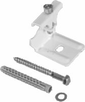 Arbonia Rückhalter fix, einzeln RAL9016
