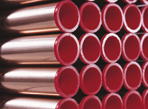 Pruduktbild: Cu-Rohr nahtl.in Stangen 28x1,0mm / halbhart, m. Gütez. RAL u. DVGW-Prüfz.